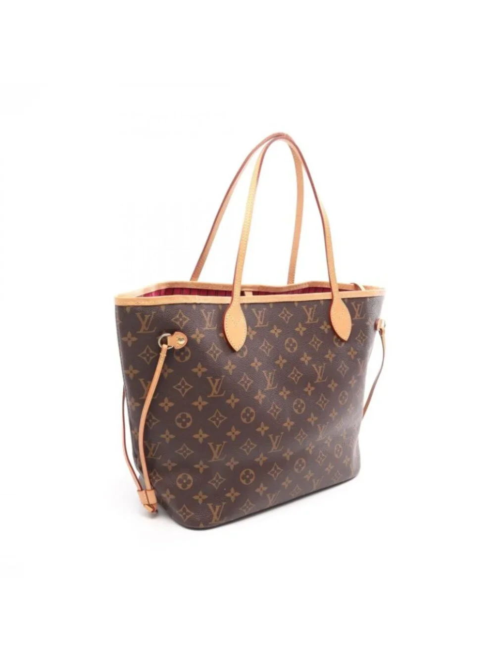 Louis Vuitton Tote Bag Neverfull MM Pivoine Canvas Leather